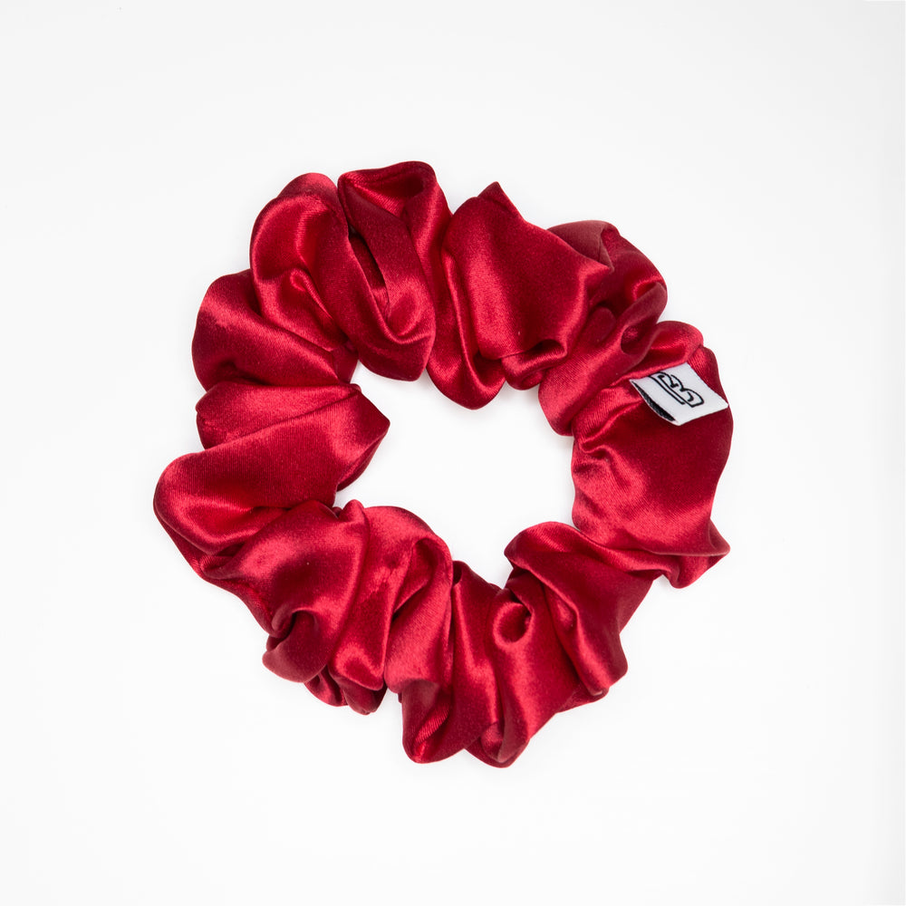 Limited Edition 100% Silk Christmas Day Scrunchie - Red